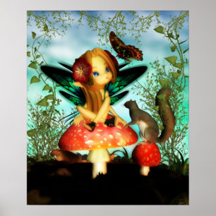 Ooh Pretty Butterfly - Cutie Butterfly Fairy Poster