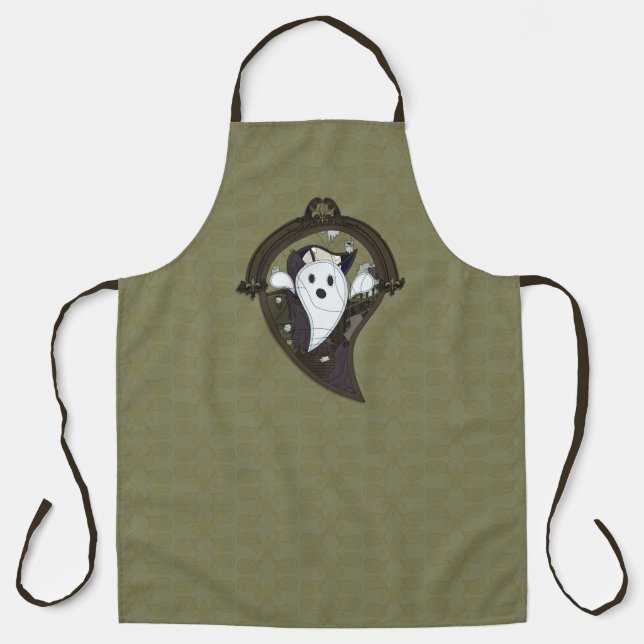 Ooh the Ghost All-Over Print Apron (Front)