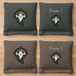 Ooh the Ghost Cornhole Bags