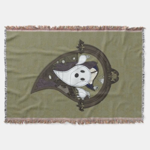Ooh the Ghost Throw Blanket
