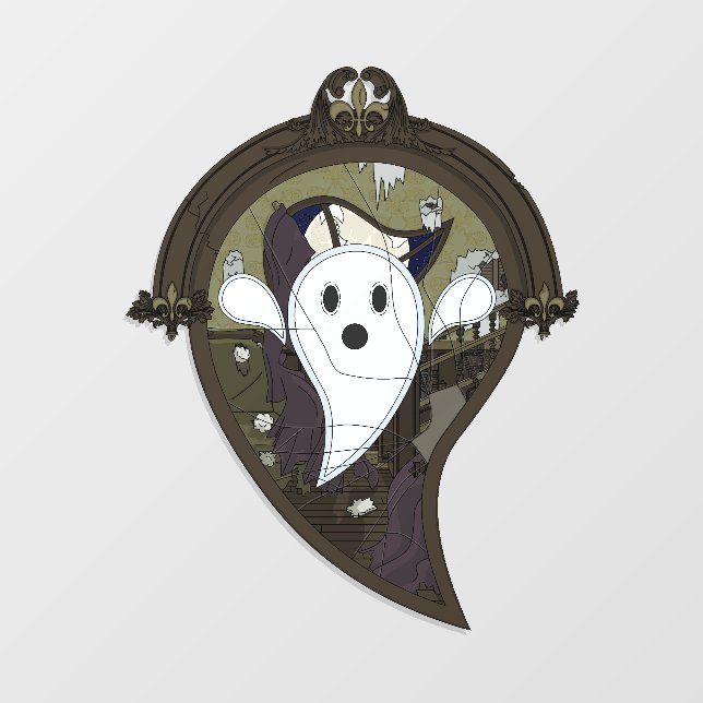Ooh the Ghost Wall Decal (Front)