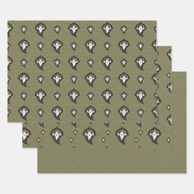Ooh the Ghost Wrapping Paper Set (Set)