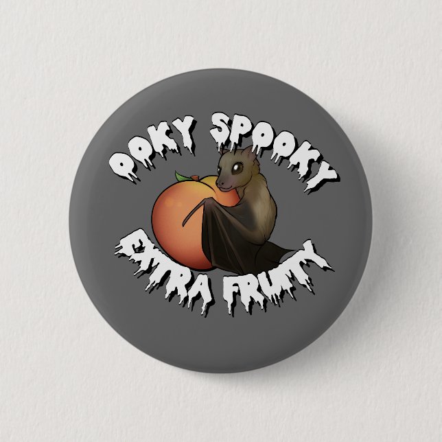 Ooky Spooky Bat Button (Front)