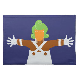 Oompa Loompa Arms Out Cloth Placemat