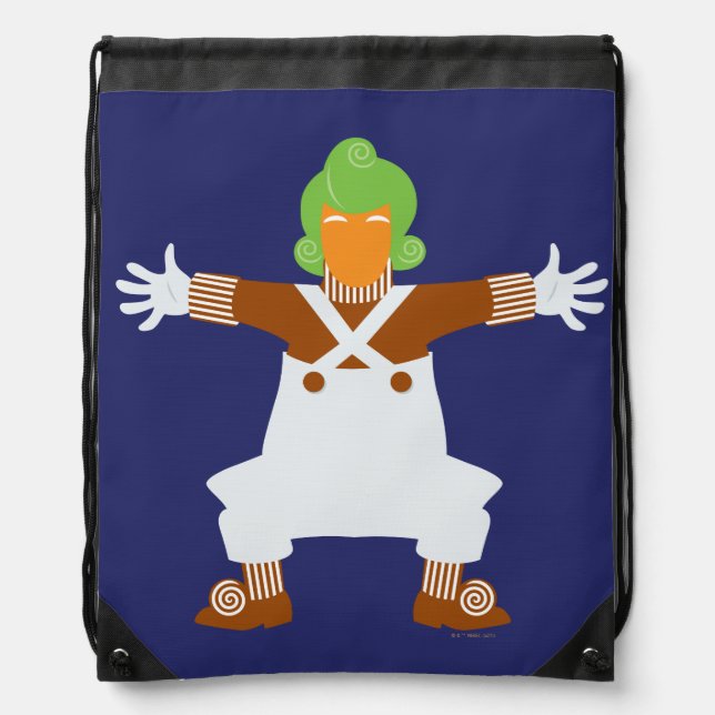 Oompa Loompa Arms Out Drawstring Bag (Front)
