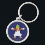 Oompa Loompa Arms Out Keychain<br><div class="desc">Willy Wonka & the Chocolate Factory | Iconic pose of an Oompa Loompa with arms out in a dance.</div>