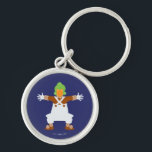 Oompa Loompa Arms Out Keychain<br><div class="desc">Willy Wonka & the Chocolate Factory | Iconic pose of an Oompa Loompa with arms out in a dance.</div>