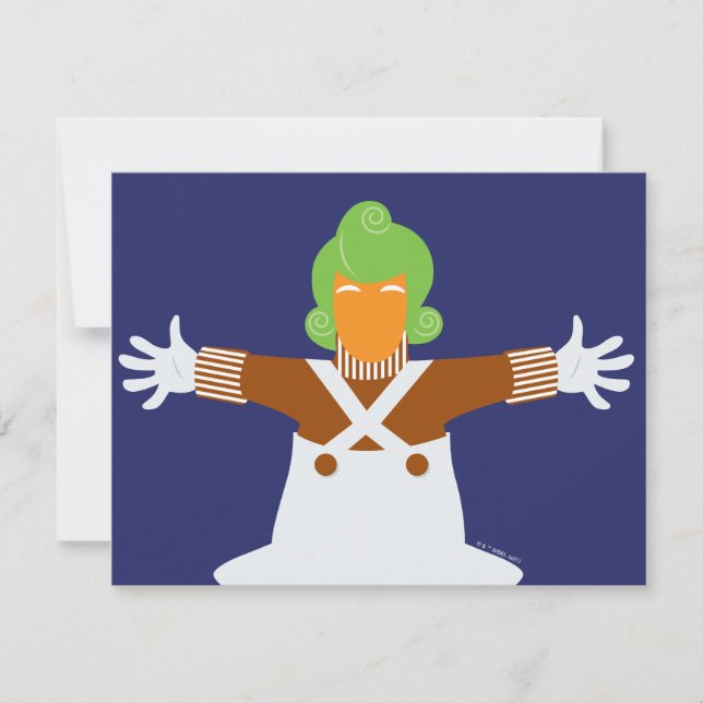Oompa Loompa Arms Out Note Card (Front)
