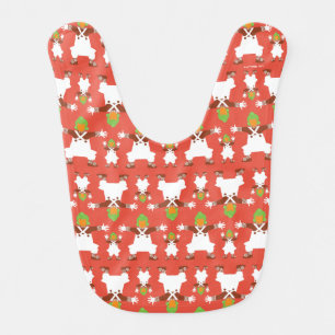 Oompa Loompa Dancing Pattern Baby Bib