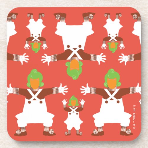 Oompa Loompa Dancing Pattern Beverage Coaster