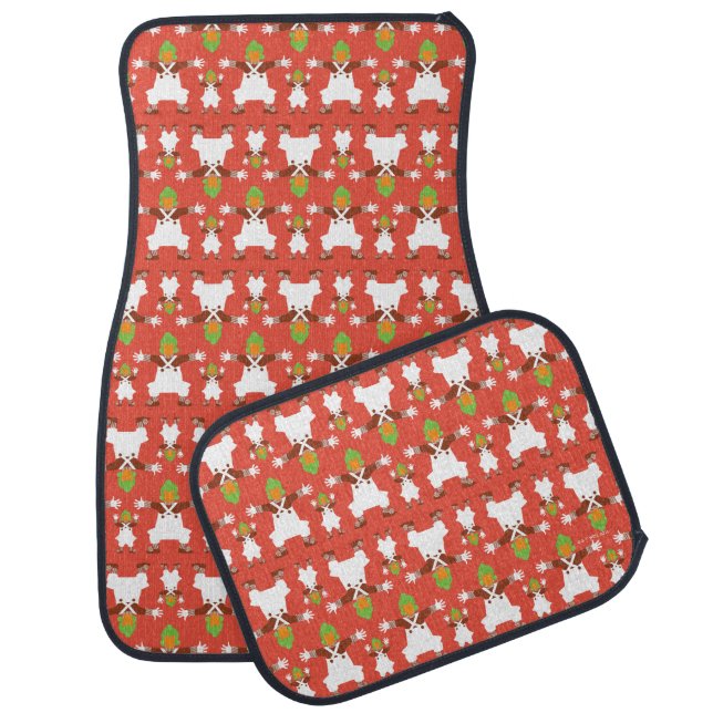 Oompa Loompa Dancing Pattern Car Floor Mat (Set)