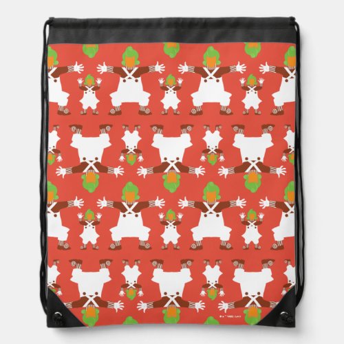 Oompa Loompa Dancing Pattern Drawstring Bag