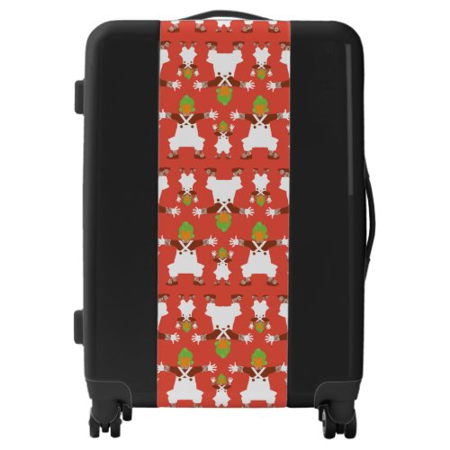 Oompa Loompa Dancing Pattern Luggage