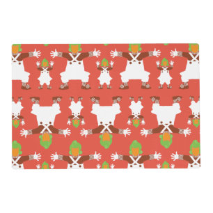 Oompa Loompa Dancing Pattern Placemat