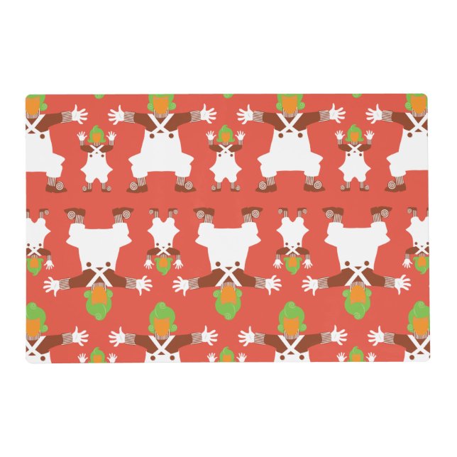 Oompa Loompa Dancing Pattern Placemat (Front)