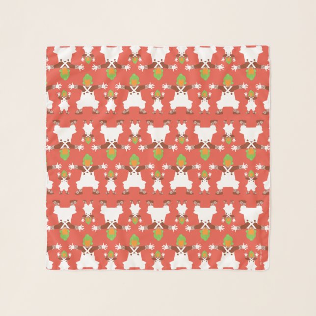 Oompa Loompa Dancing Pattern Scarf (Front)