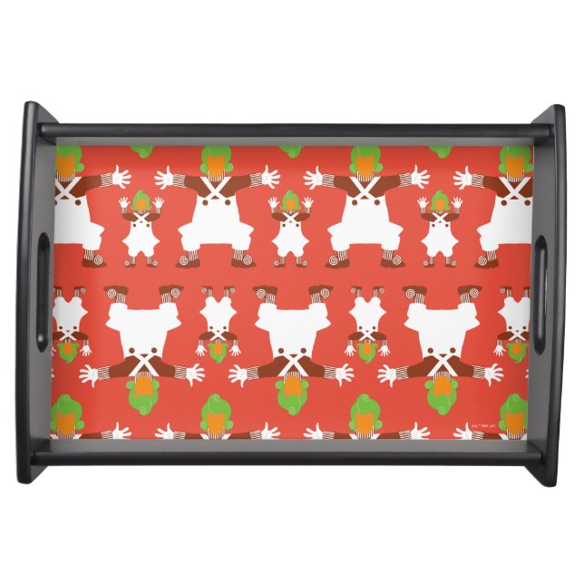 Oompa Loompa Dancing Pattern Serving Tray (Front)