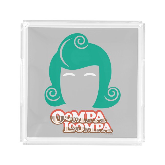 Oompa Loompa Hair Graphic Acrylic Tray (Front)