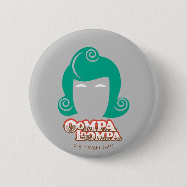 Oompa Loompa Hair Graphic Button (Front)