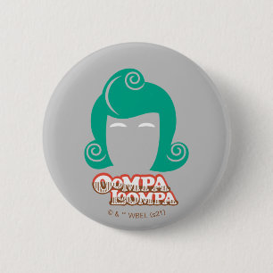 Oompa Loompa Hair Graphic Button