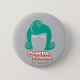 Oompa Loompa Hair Graphic Button