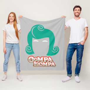 Oompa Loompa Hair Graphic Fleece Blanket