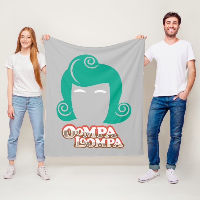 Oompa Loompa Hair Graphic Fleece Blanket (In Situ)