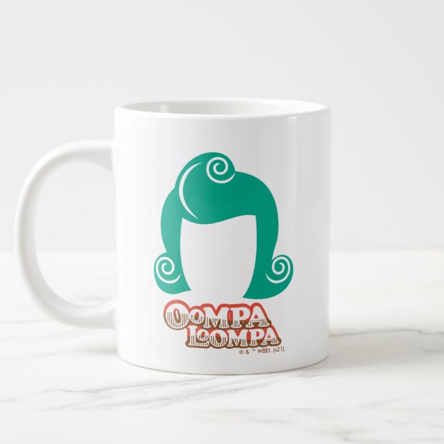 Oompa Loompa Hair Graphic Giant Coffee Mug (Left)