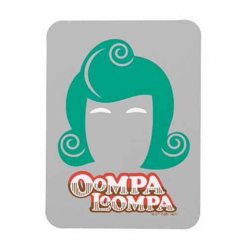 Oompa Loompa Hair Graphic Magnet