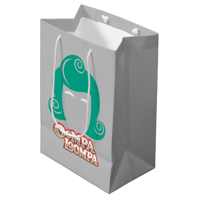 Oompa Loompa Hair Graphic Medium Gift Bag (Front Angled)