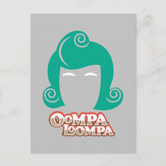 Oompa Loompa Hair Graphic Postcard (Front)