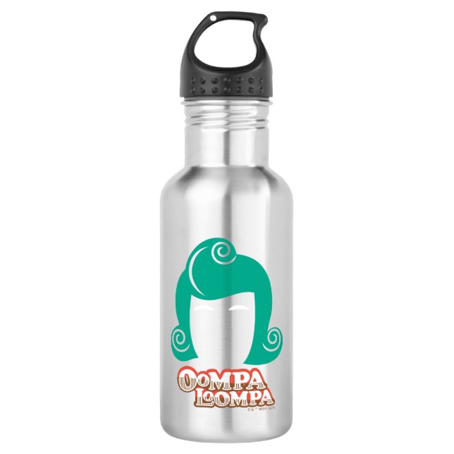 Oompa Loompa Hair Graphic Stainless Steel Water Bottle (Front)