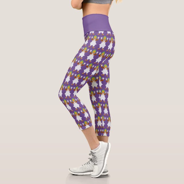 Oompa Loompa Hands Up Capri Leggings (Left)