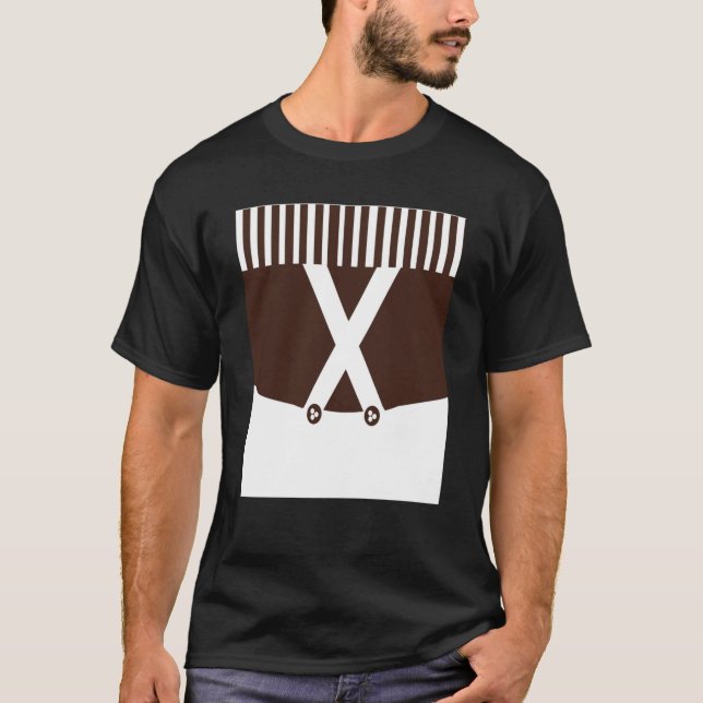 Oompa Loompa Outfit Theme Graphic T-Shirt (Front)