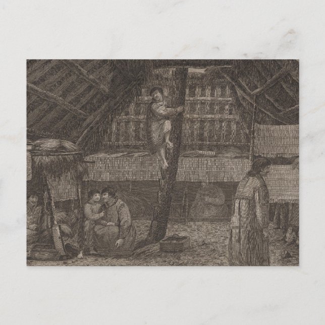 Oonalashka house, Alaska Postcard (Front)