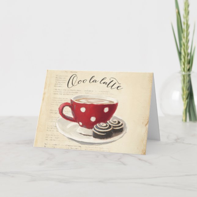Ooo La Latte Holiday Card (Front)