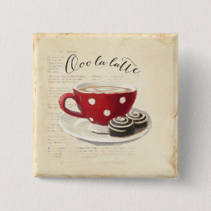 Ooo La Latte Pinback Button