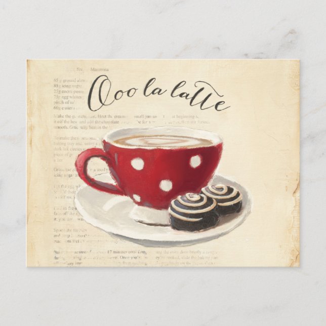 Ooo La Latte Postcard (Front)