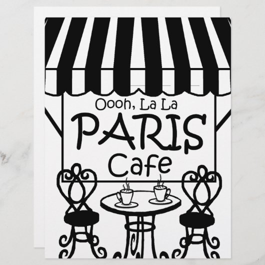 Oooh La La Paris Cafe (Front/Back)