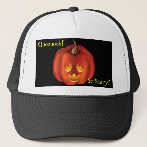 Oooh So Scary Vampire Jack_O_Lantern Halloween Trucker Hat