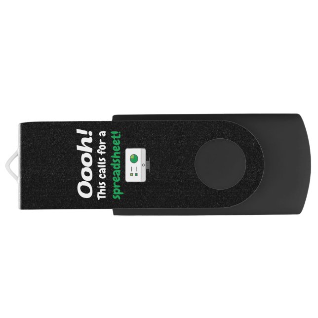 Oooh! This calls for a spreadsheet Flash Drive (Back)