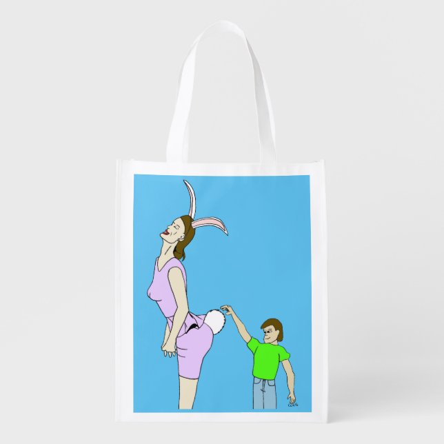 oooo fuzzy grocery bag (Front)