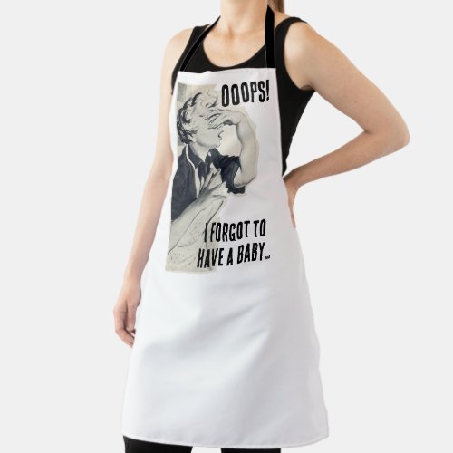 Ooops I forgot to have a baby All_Over Pr Apron