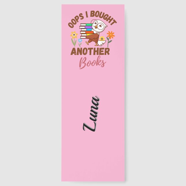 Oops Bought Book Again Reading Meme Literature Ner Bookmarks (Front)