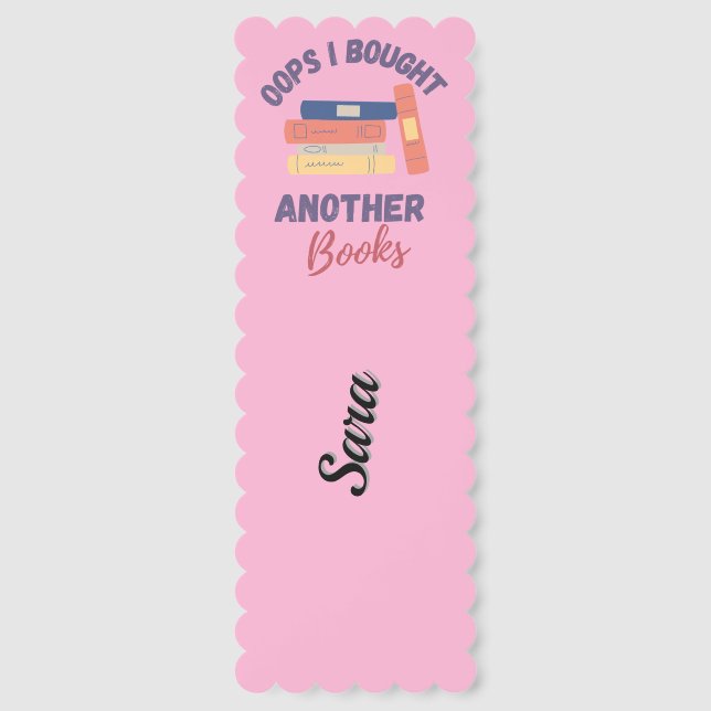 Oops Bought Book Again Reading Meme Literature Ner Bookmarks (Front)