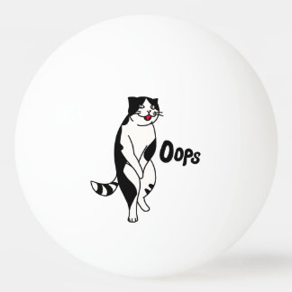 Oops Cat Ping Pong Ball
