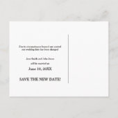Oops Change the Date wedding save the date Announcement Postcard (Back)