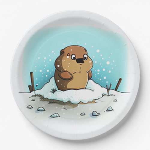 Oops Groundhog Dy Party Paper Plates