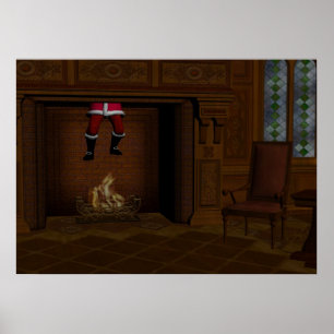 Oops - Hot Surprise For Santa Claus Poster