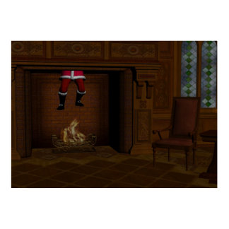 Oops - Hot Surprise For Santa Claus Poster